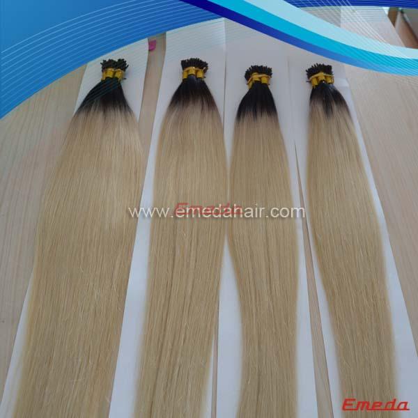 Pure braizilian human hair grade aaaaaa prebond hair ectensions.yj130